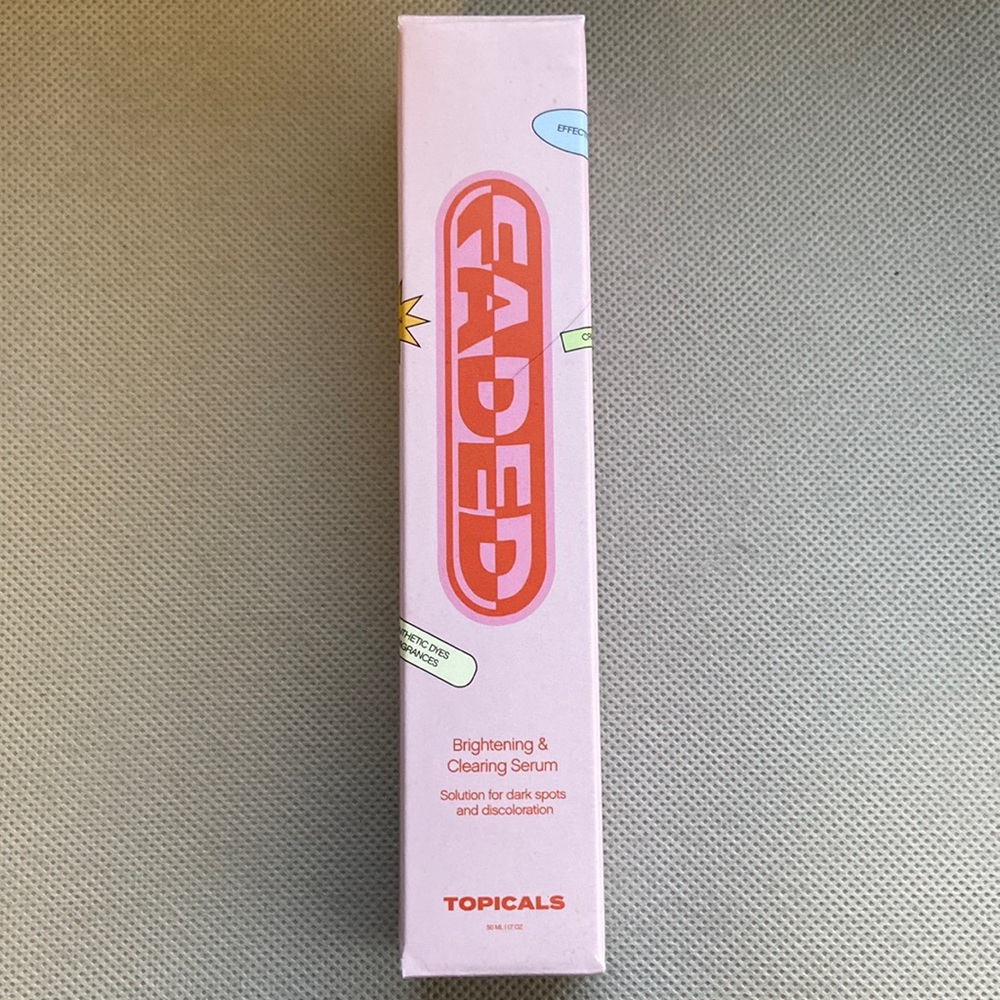 Topicals FADED serum NIB